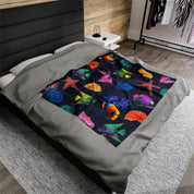 Mystical Reef Velveteen Plush Blanket