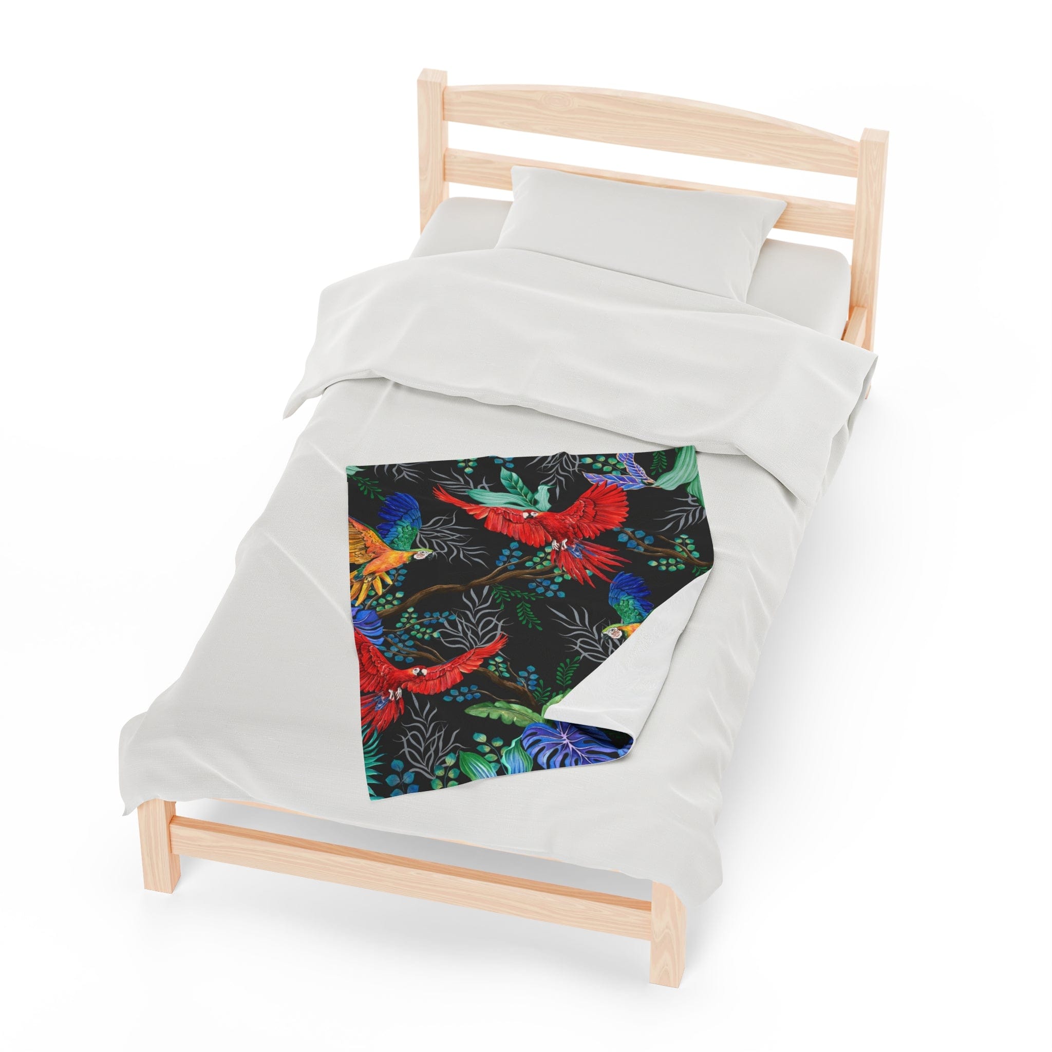 Rainforest Beauties Velveteen Plush Blanket