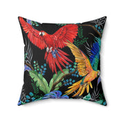 Rainforest Beauties Polyester Square Pillow