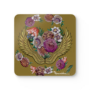 Angel Wings Corkwood Coaster Set