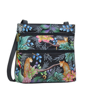 Jungle Queen Medium Crossbody With Double Zip Pockets - 447