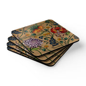 Caribbean Garden Corkwood Coaster Set