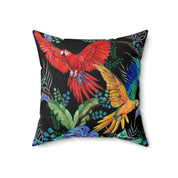 Rainforest Beauties Polyester Square Pillow