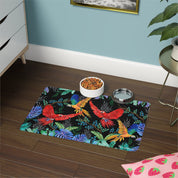 Rainforest Beauties Pet Food Mat