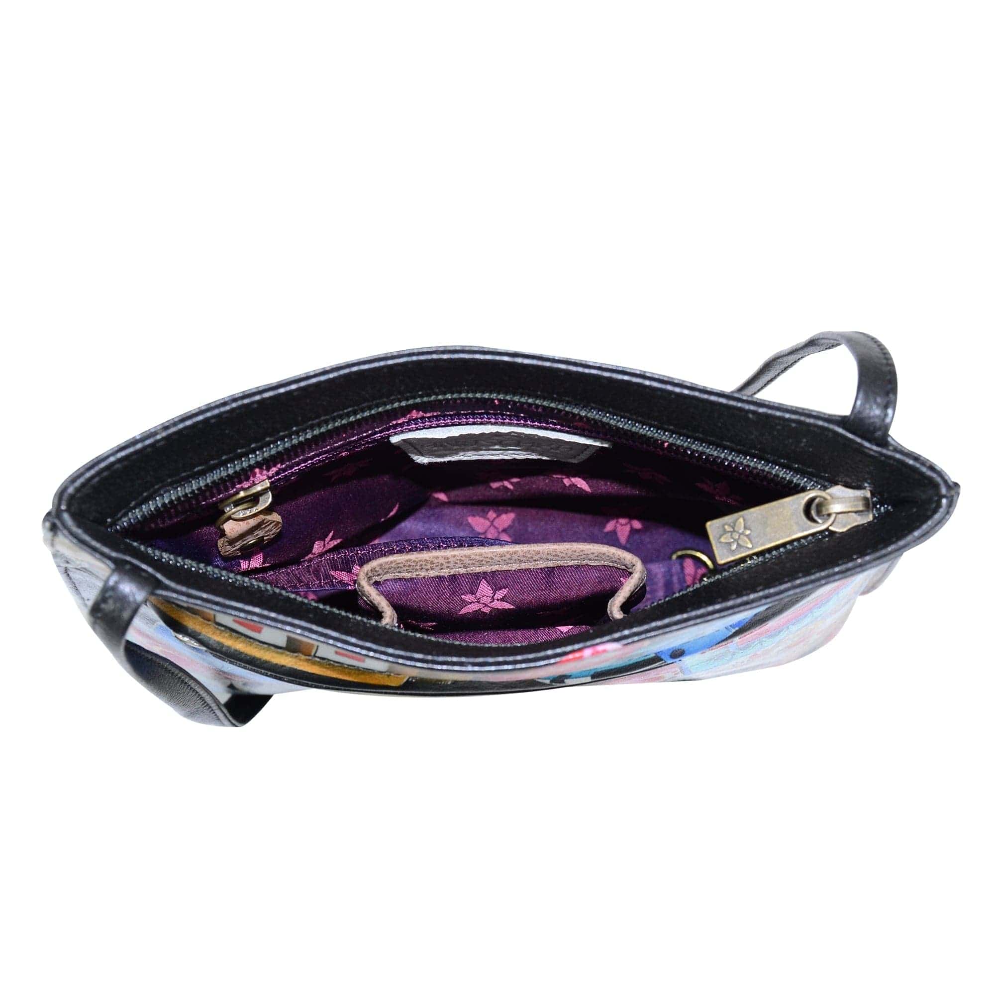Slim Crossbody With Front Zip - 452 - Anuschka