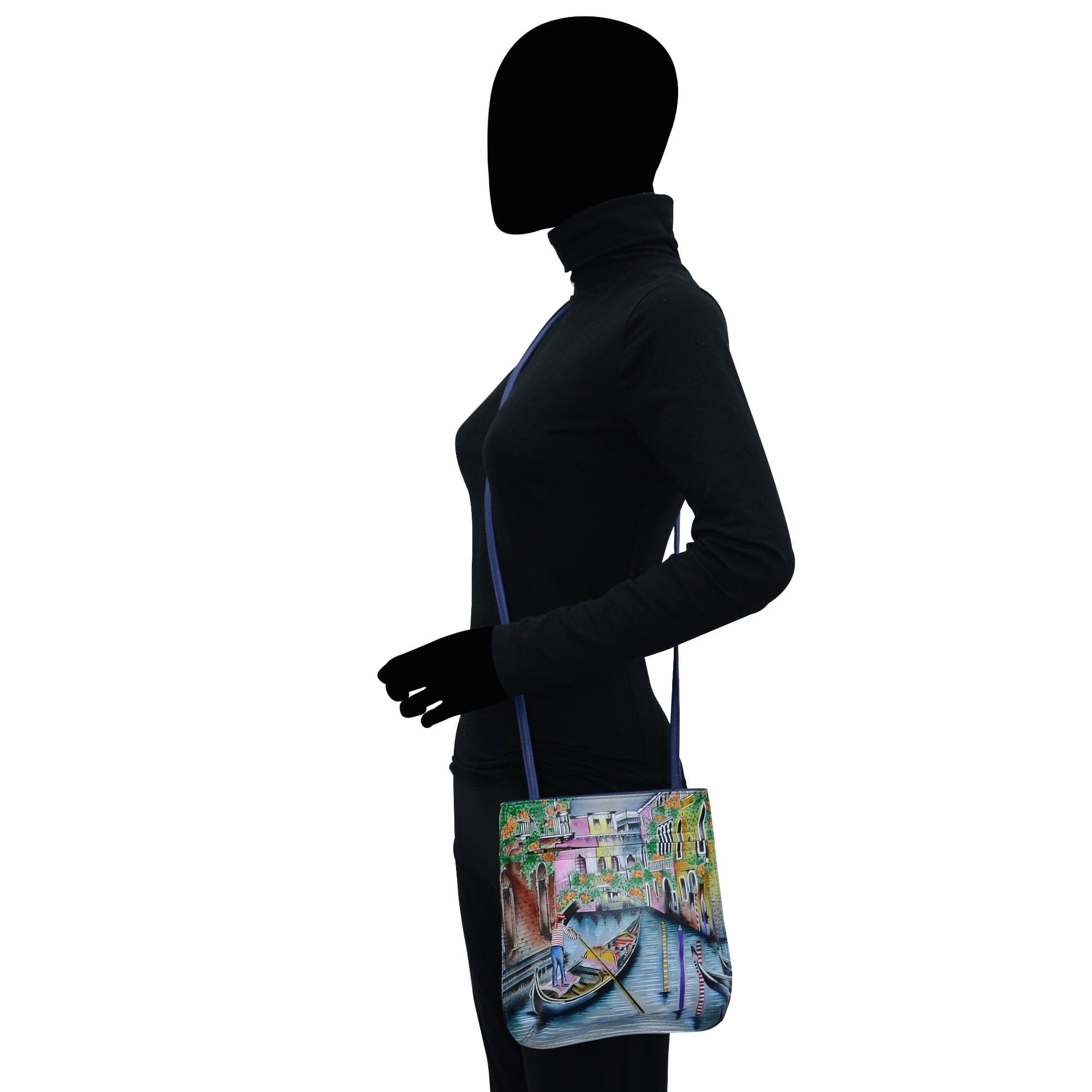 Slim Crossbody With Front Zip - 452 - Anuschka