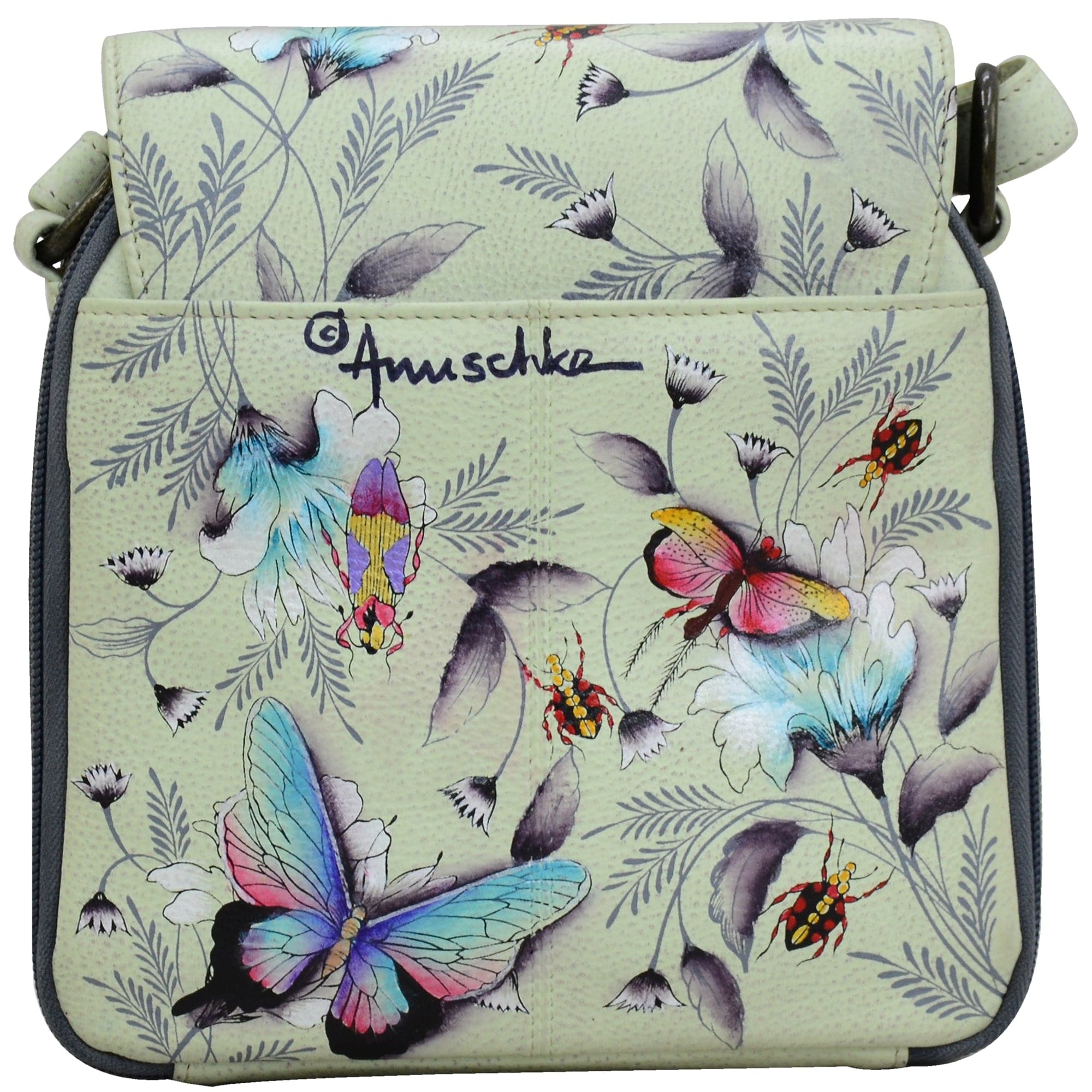 Triple Compartment Crossbody Organizer - 483 - Anuschka