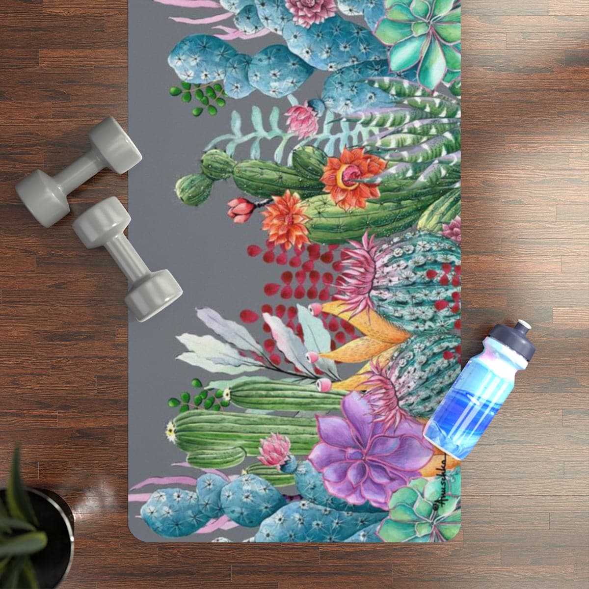 Desert Garden Rubber Yoga Mat