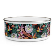 Island Escape Black Enamel Bowl