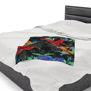 Rainforest Beauties Velveteen Plush Blanket
