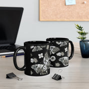 Butterfly Mosaic Black Coffee Mug (11 oz.)
