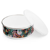 Island Escape Black Enamel Bowl