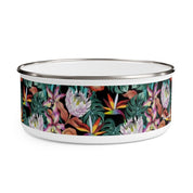 Island Escape Black Enamel Bowl