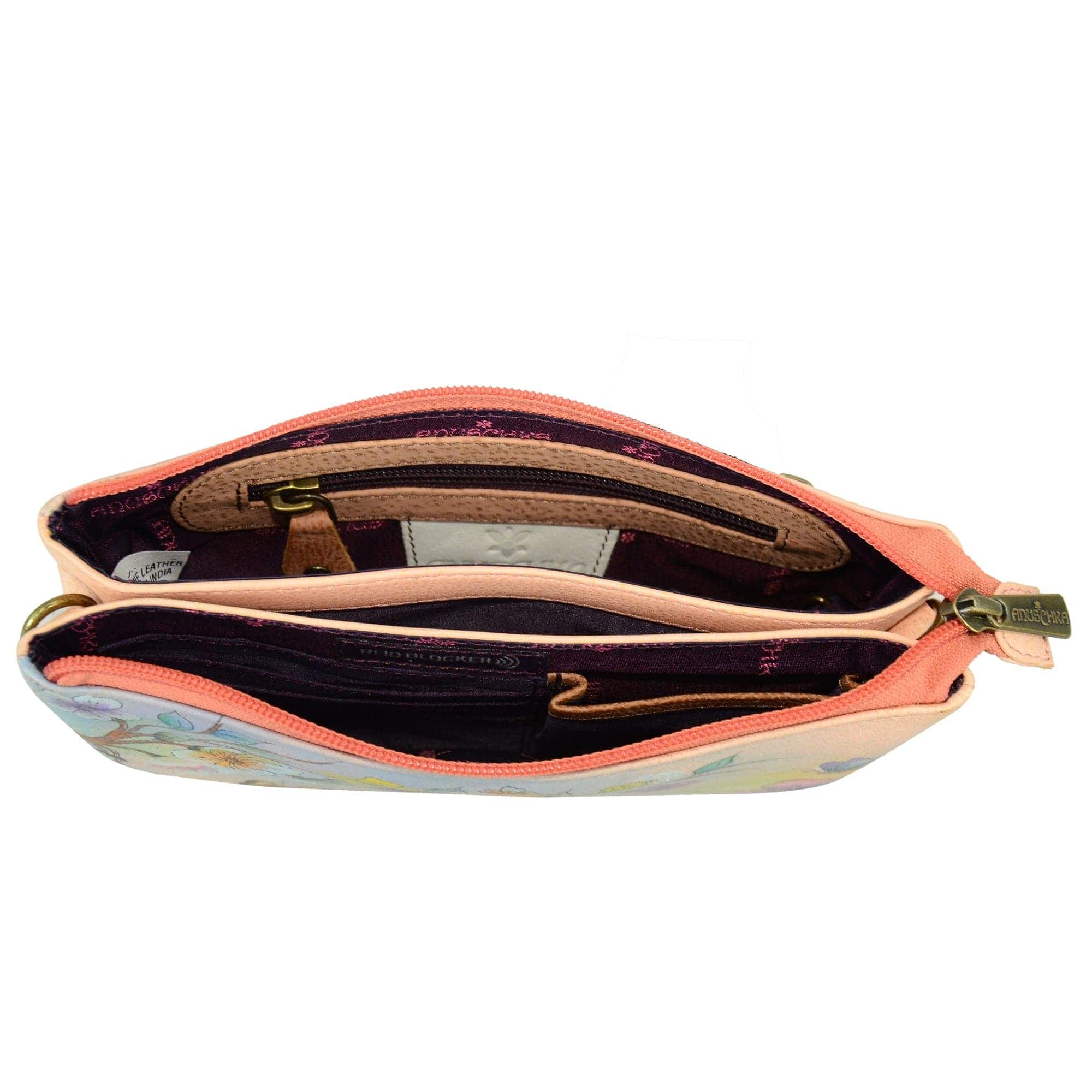 Organizer Crossbody With RFID Protection - 637 - Anuschka