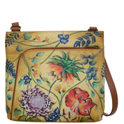 Caribbean Garden Crossbody With Front Zip Organizer - 651