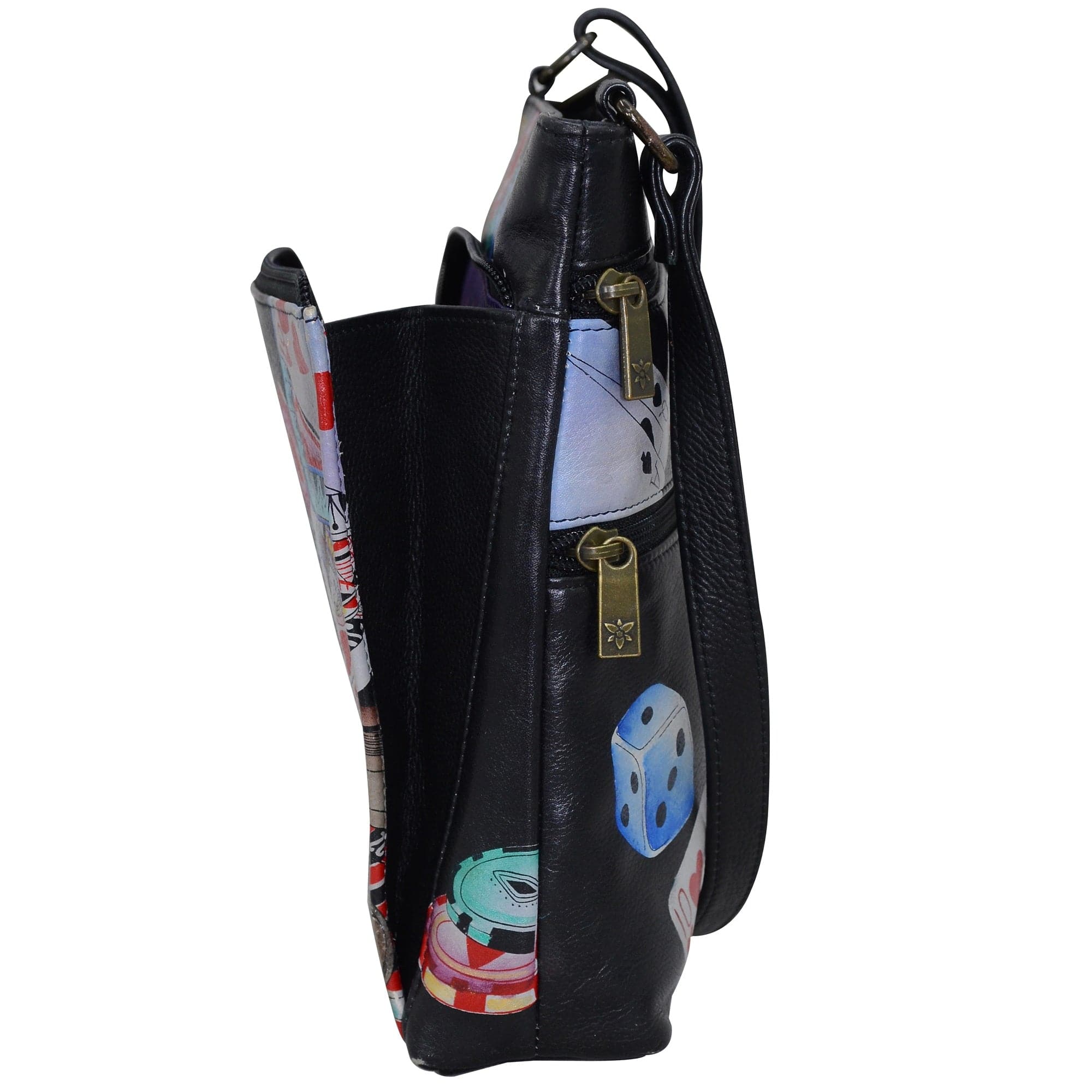 Crossbody With Front Zip Organizer - 651 - Anuschka