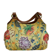 Caribbean Garden Triple Compartment Large Satchel - 652