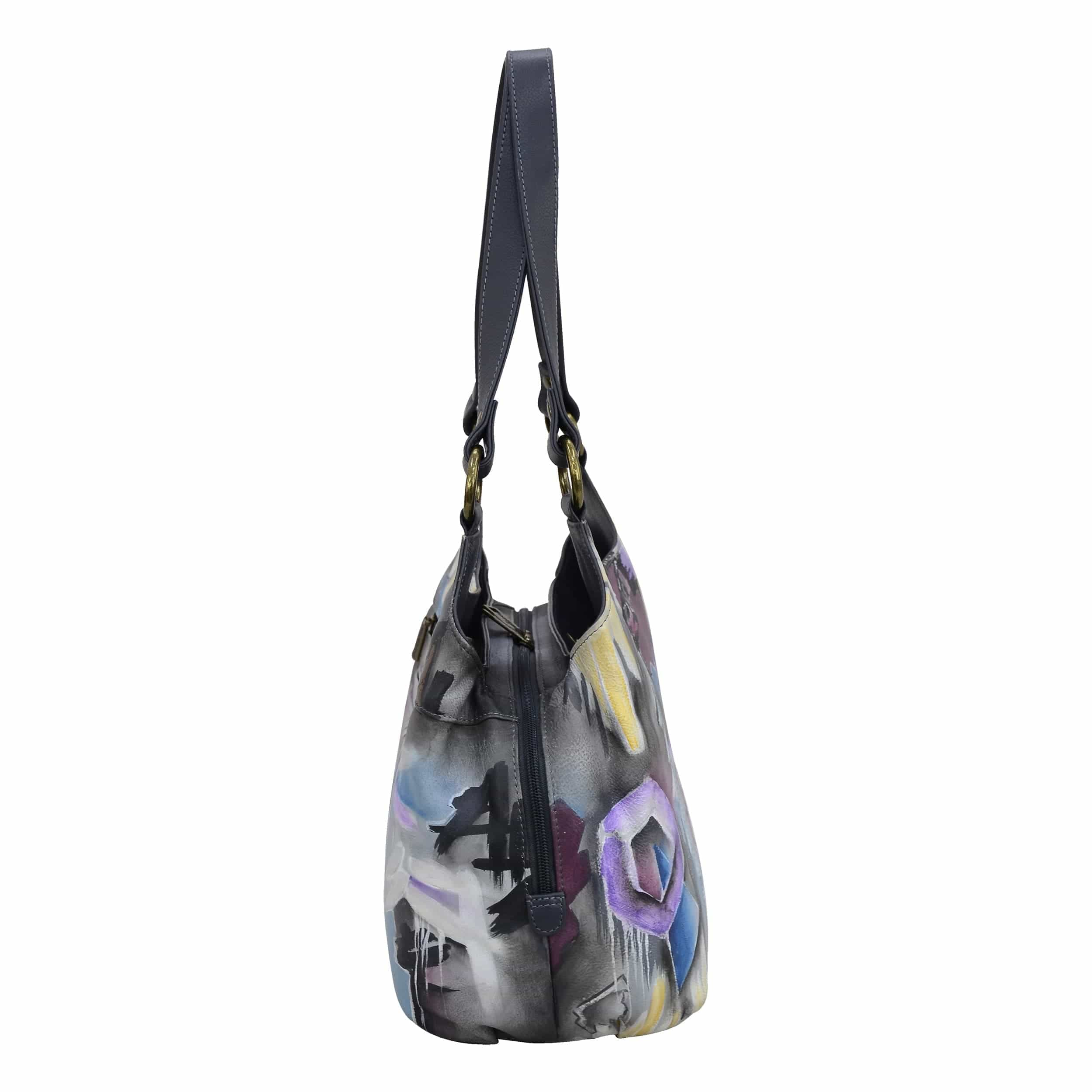 Triple Compartment Large Satchel - 652