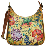 Caribbean Garden Convertible Slim Hobo With Crossbody Strap - 662