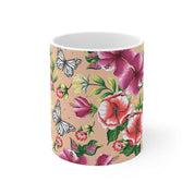 Anuschka Coffee Mug, Garden of Hope printing in Multi color. Featuring can be safely placed in a microwave for food or liquid heating and suitable for dishwasher use.