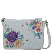 Floral Charm Flap Crossbody - 683