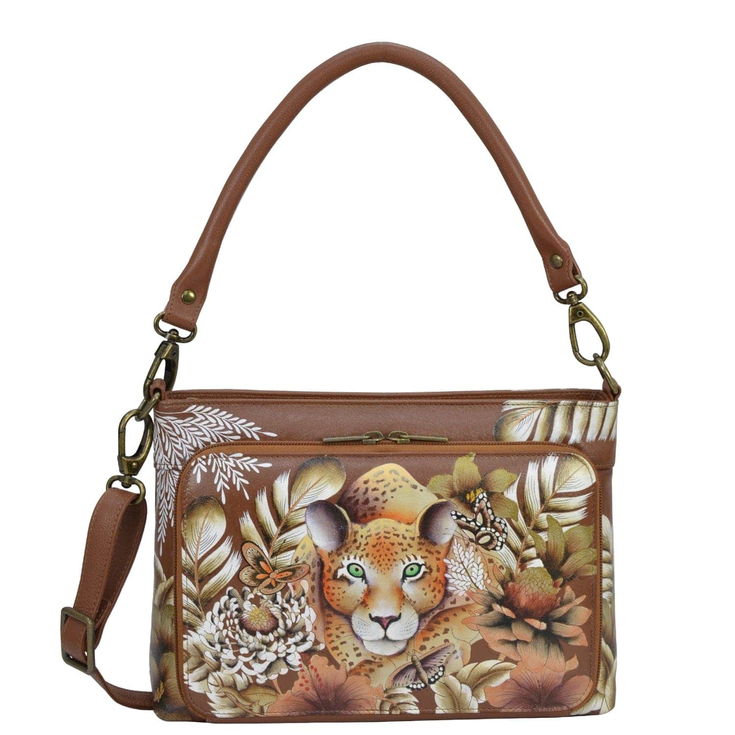 Cleopatra's Leopard Tan Large RFID Organizer - 684