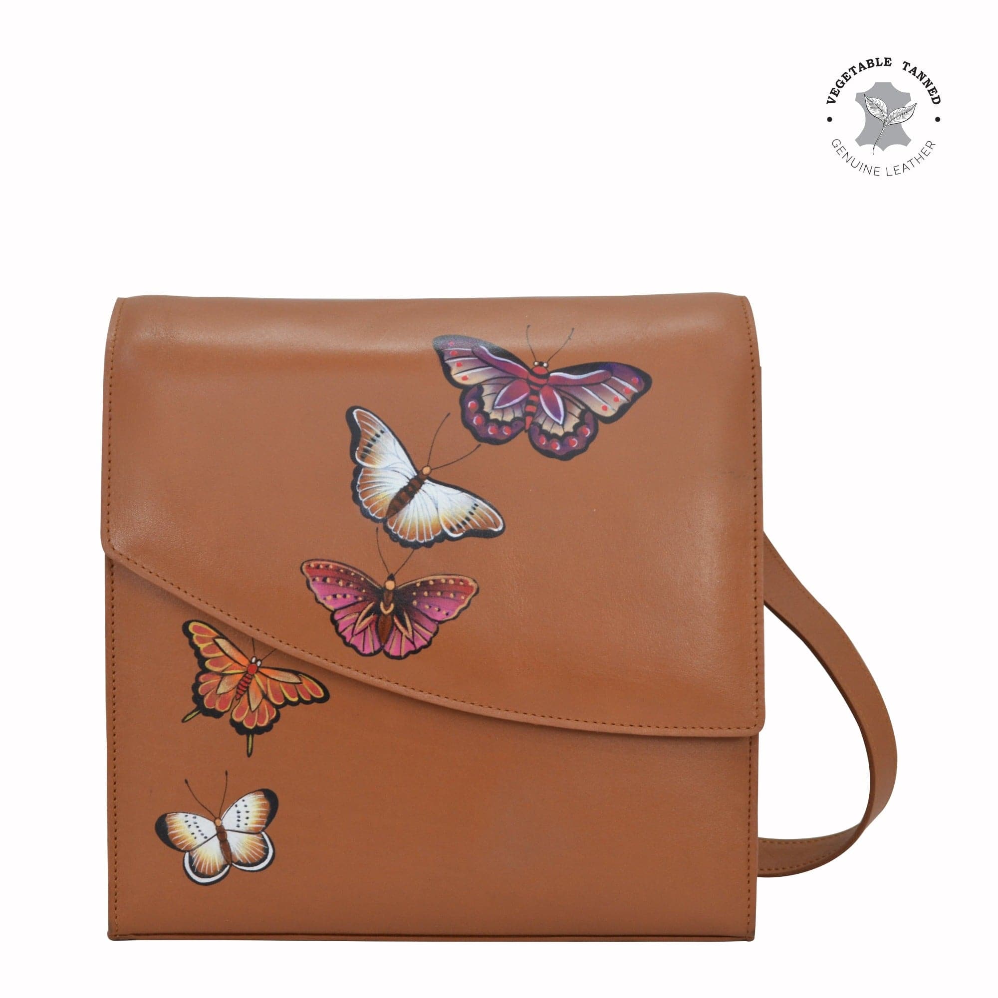 Butterflies Honey Flap Messenger Crossbody - 692