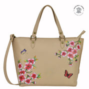 Flower Garden Almond Medium Tote - 693