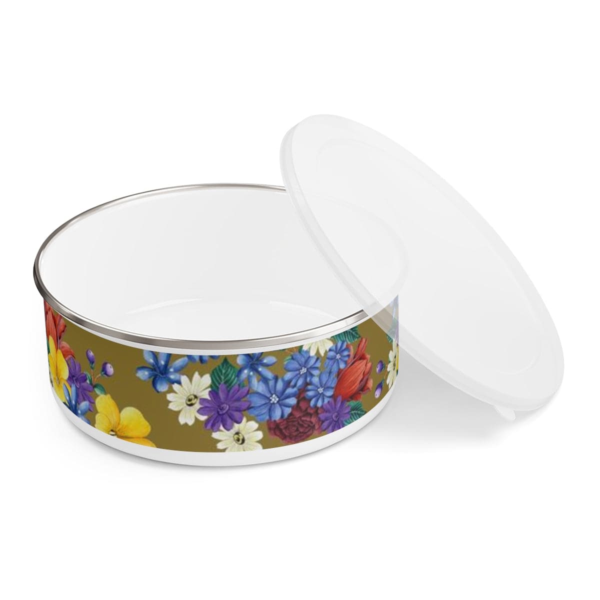 Dreamy Floral Enamel Bowl