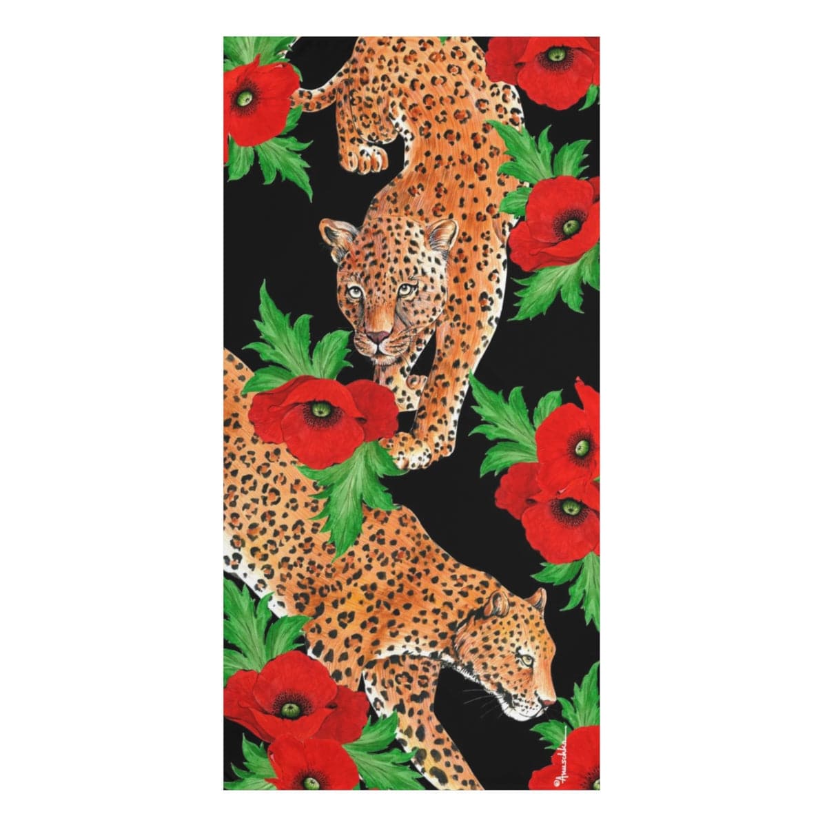 Enigmatic Leopard Beach Towel