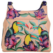 Tropical Toucan Triple Compartment Satchel - 7001