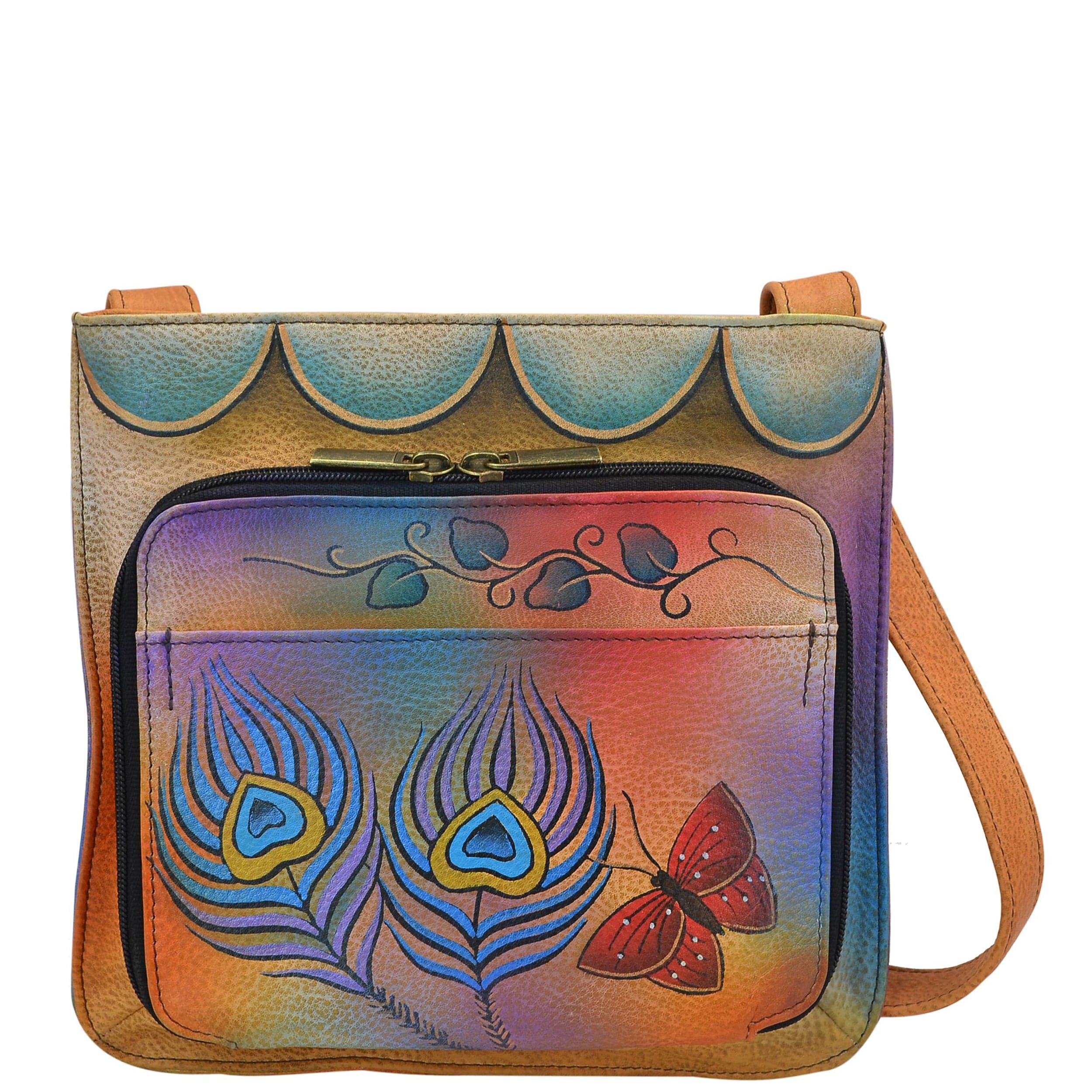 Peacock Butterfly Slim Shoulder Organizer - 7011