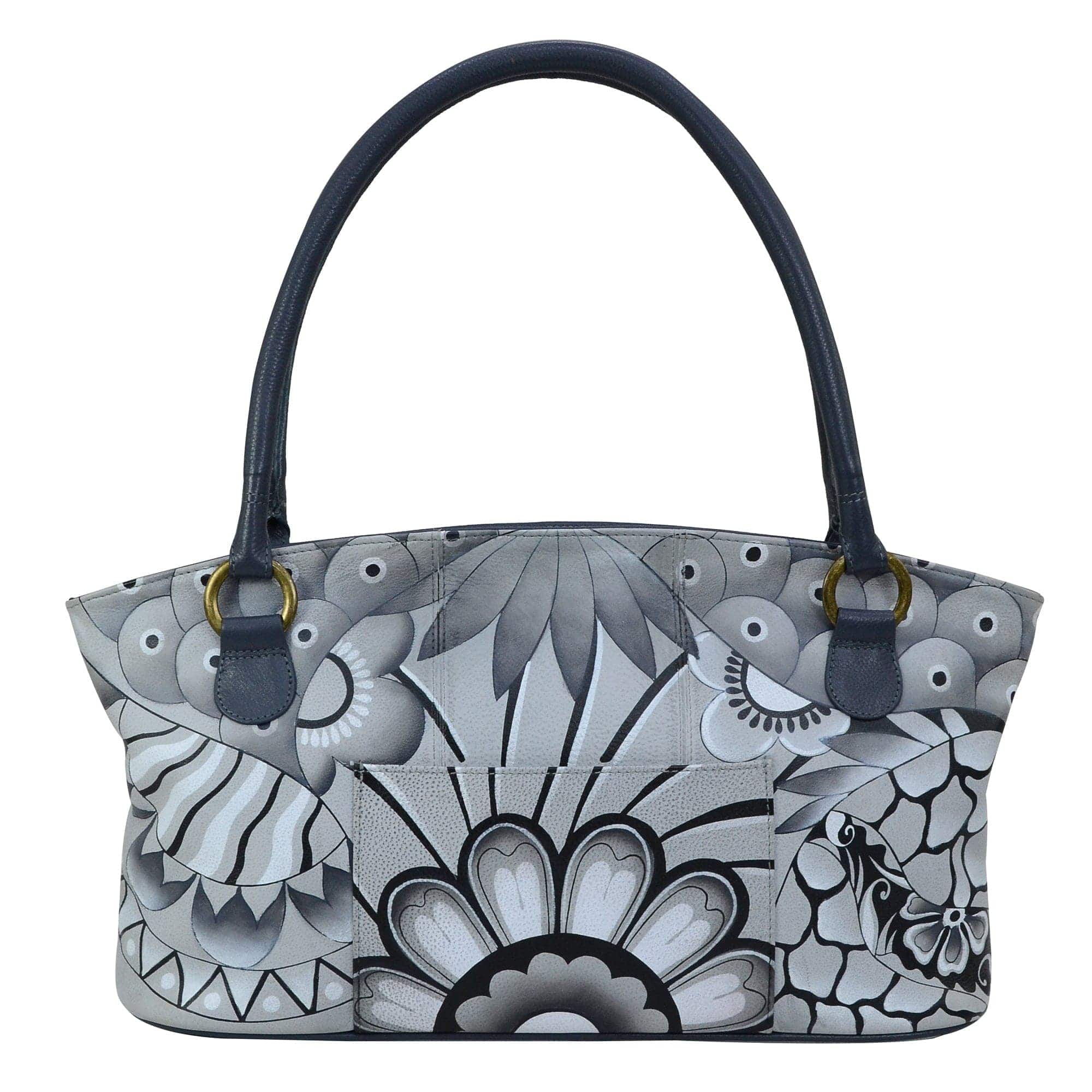 Patchwork Pewter Wide Tote - 7015