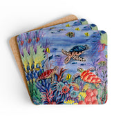 Ocean Treasures Corkwood Coaster Set