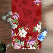 Crimson Garden Rubber Yoga Mat