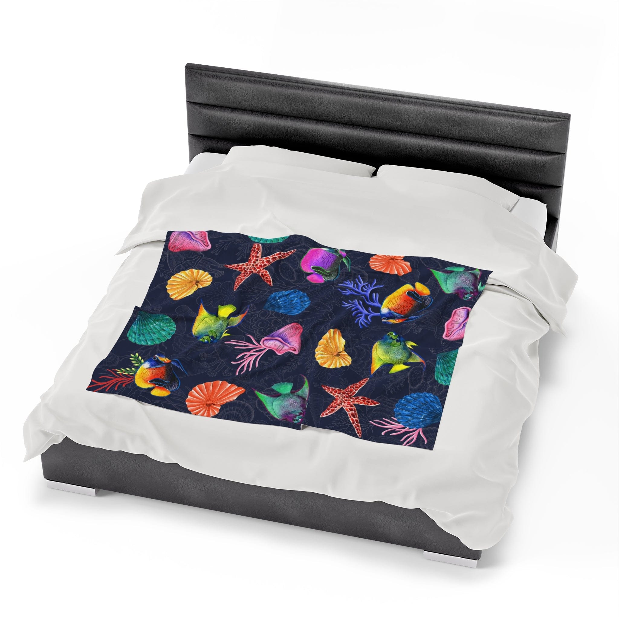 Mystical Reef Velveteen Plush Blanket