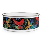Rainforest Beauties Enamel Bowl