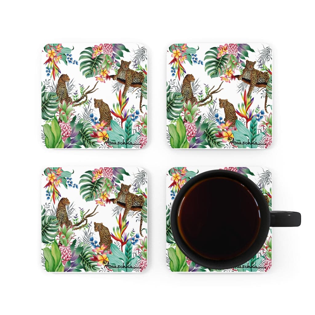 Jungle Queen Ivory Cork Back Coaster