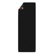 Island Escape Black Rubber Yoga Mat