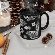 Butterfly Mosaic Black Coffee Mug (11 oz.)