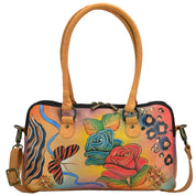 Rose Safari Multi Compartment Satchel - 8038