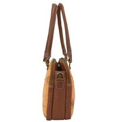 Heritage Leather Multi Compartment Satchel - 8038