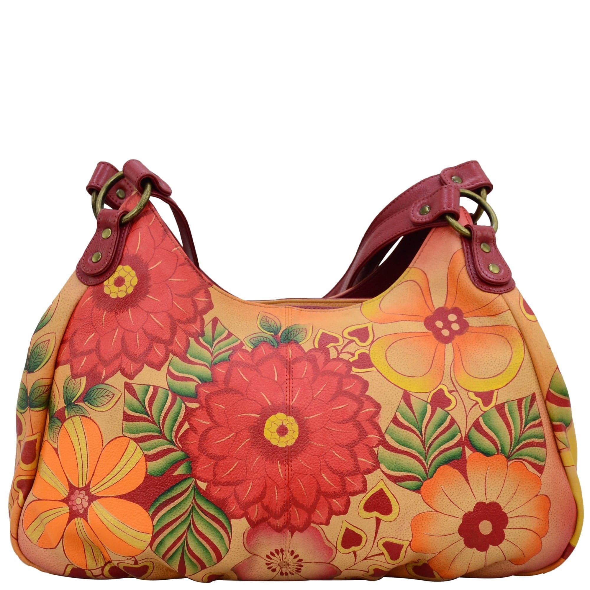 Summer Bloom Large Ruched Hobo - 8078