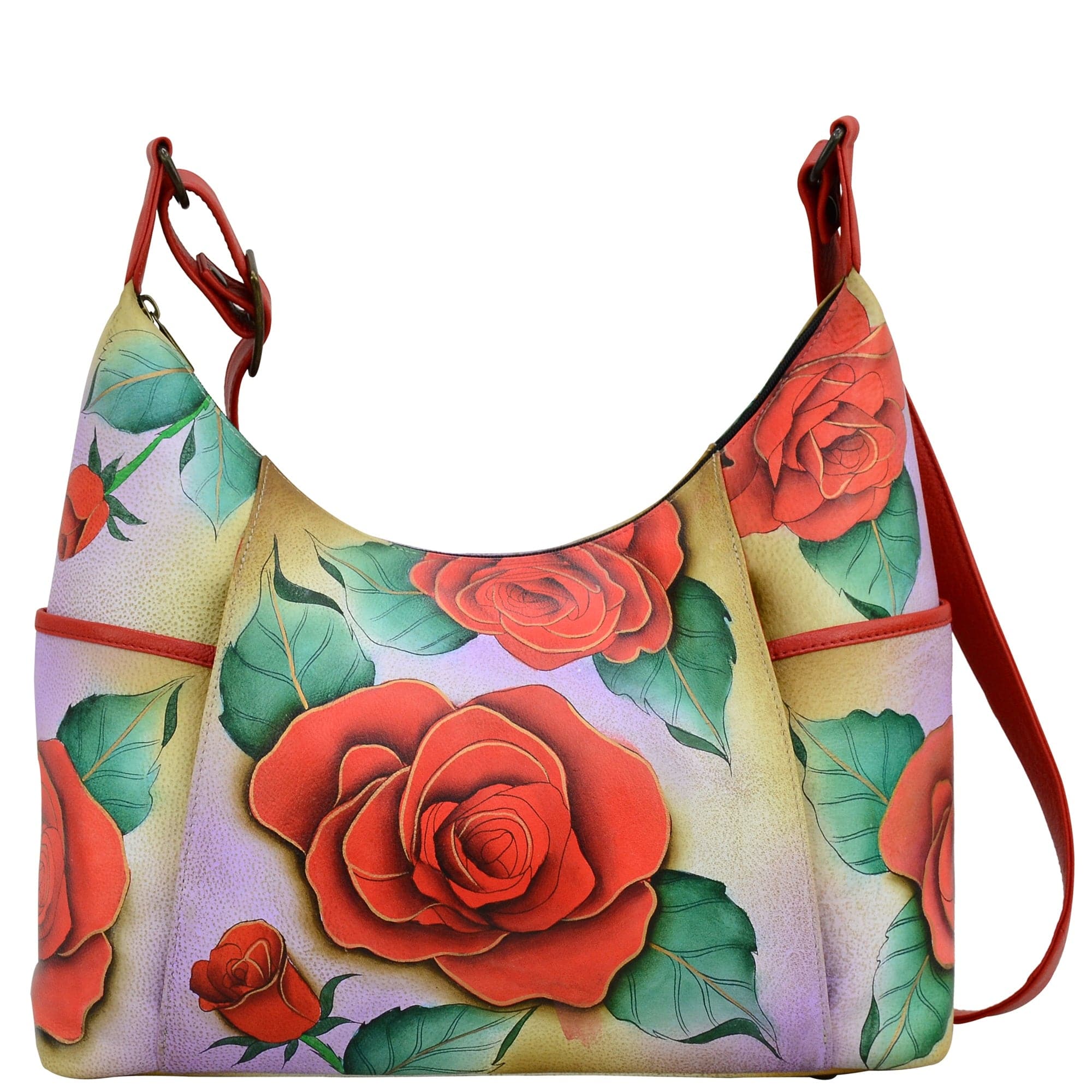 Romantic Rose Large Shoulder Hobo - 8082