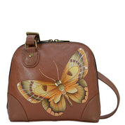 Butterfly Tan Small Multi Compartment Zip-Around Organizer - 8109