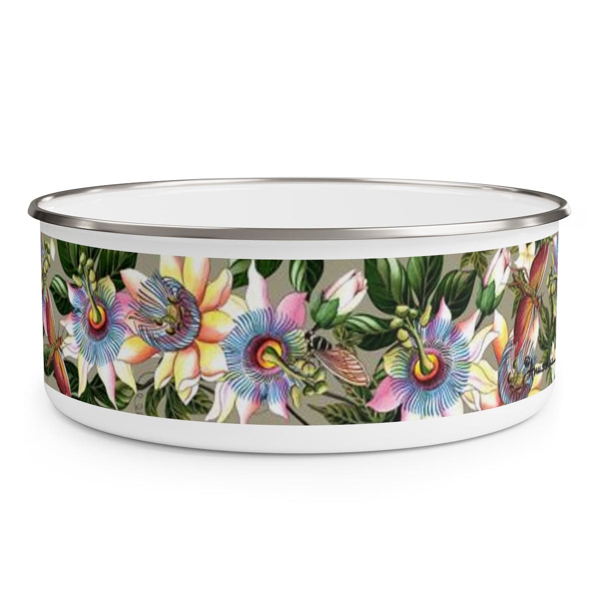 Floral Passion Enamel Bowl