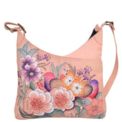 Vintage Garden V Top Multi compartment Crossbody - 8281