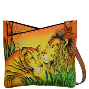 Lion In Love V Top Multi compartment Crossbody - 8326