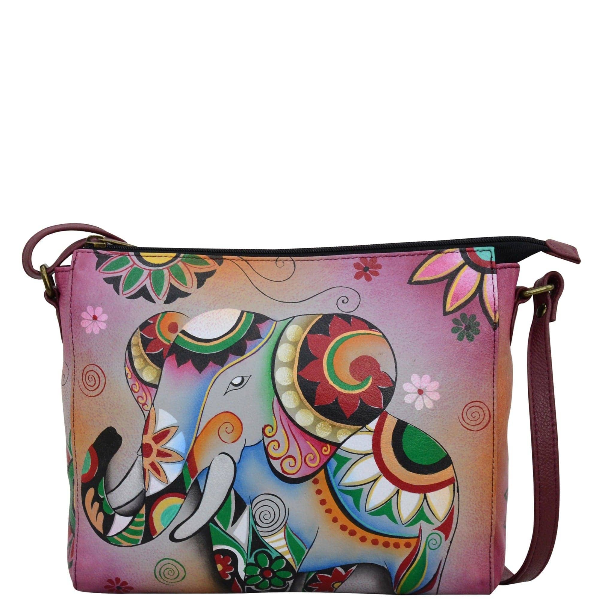 Retro Elephant Slim Medium Crossbody - 8334