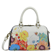 Floral Melody Wide Organizer Satchel - 8368